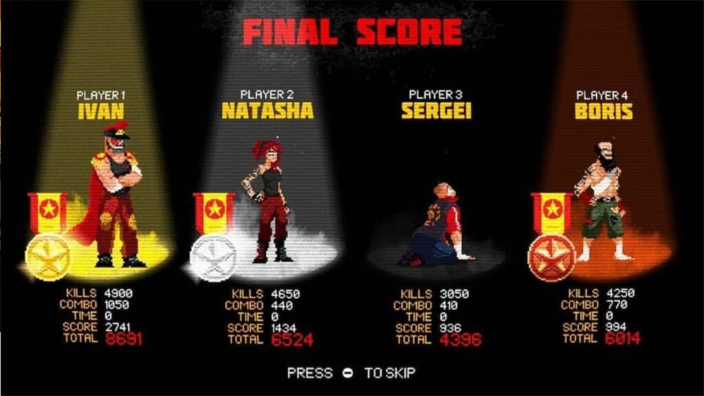 Mother Russia Bleeds Switch Review - Motley crew
