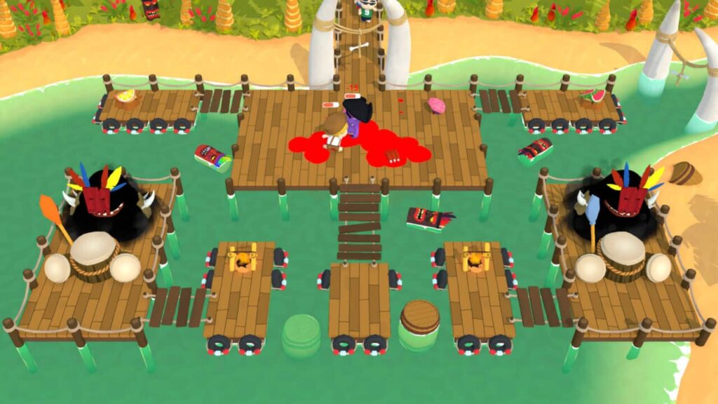 Cannibal Cuisine Switch Review - Eating by the dock of the bay
