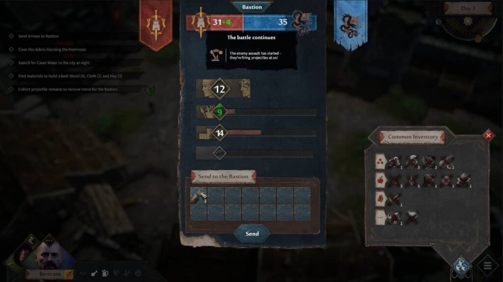 Siege Survival Gloria Victis Review - Send supplies