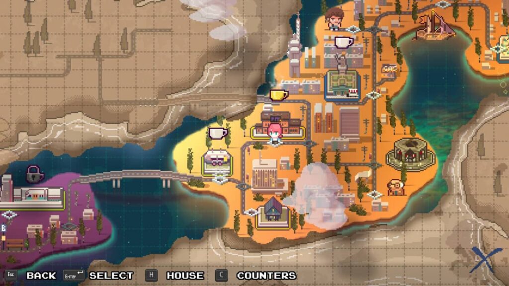 Pixel Cafe Review Pixel map