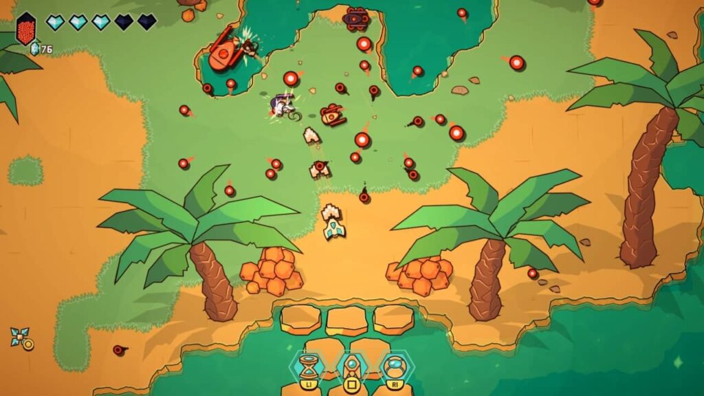 Minishoot' Adventures Review - Sandy balls