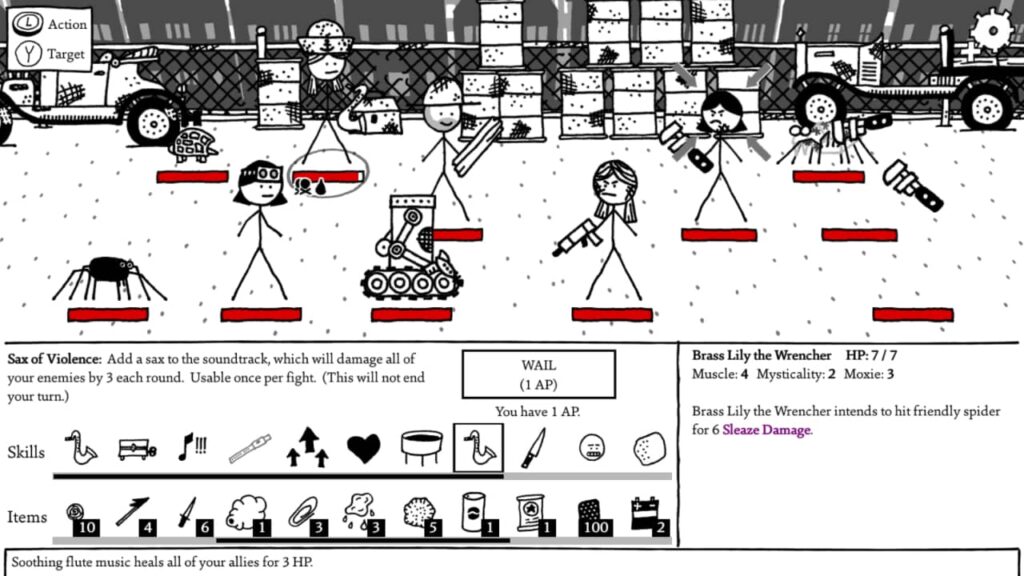 Shadows Over Loathing Switch Review - Meat
