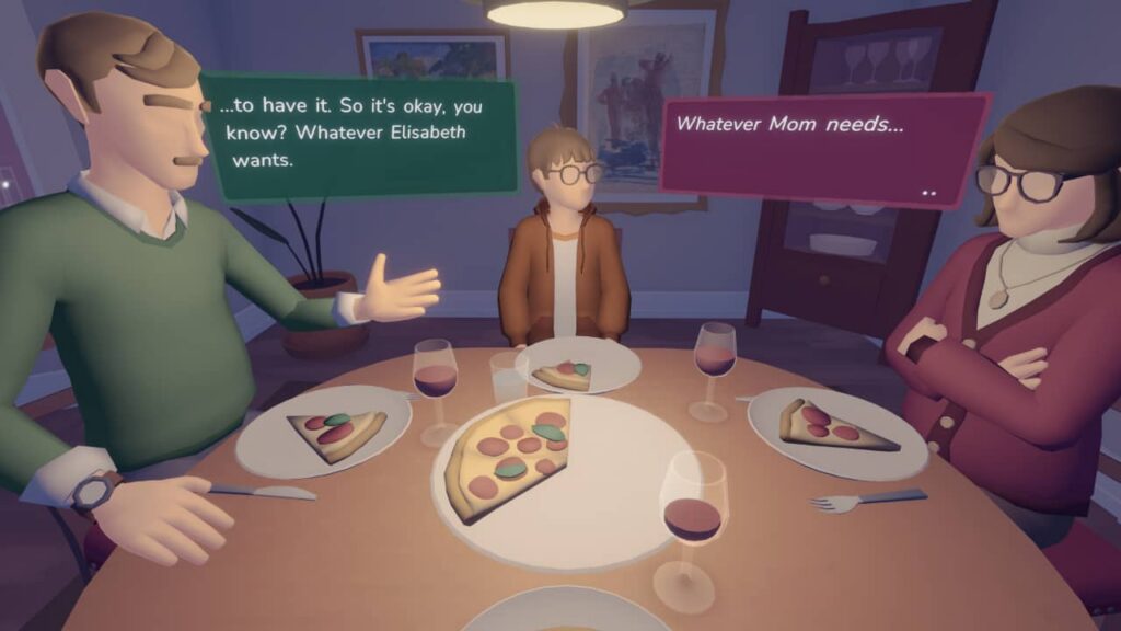 As Long As You're Here Review - Family meeting