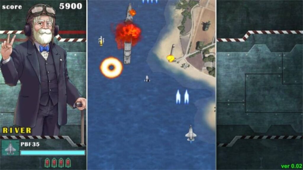 Sonic Wings Reunion Switch Review - A river shoots through it