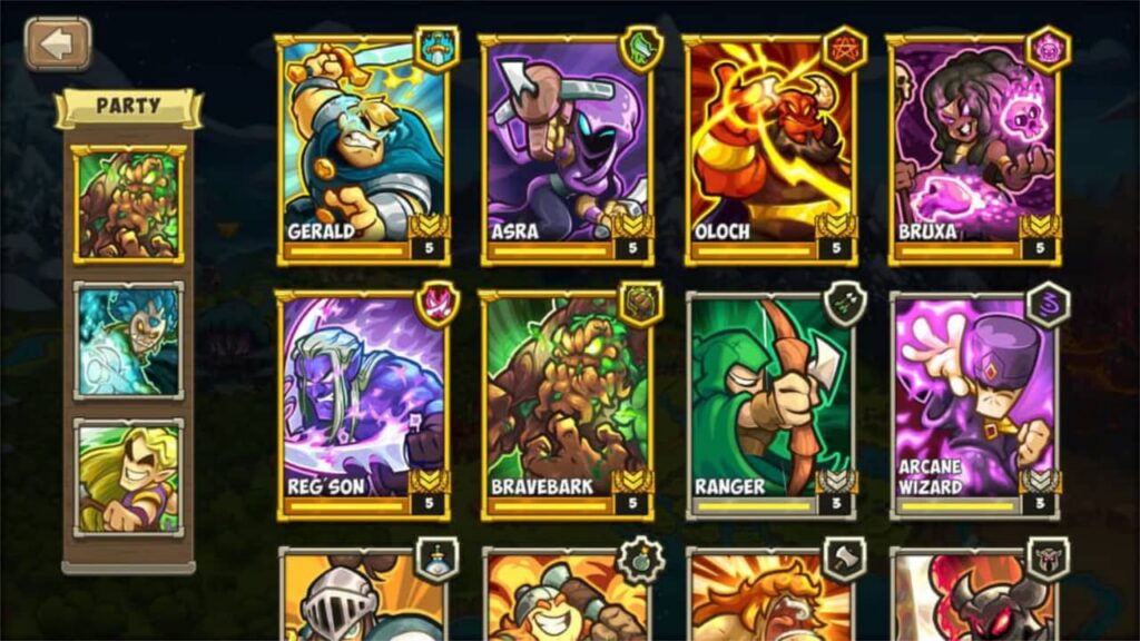 Legend of Kingdom Rush Tips - Roster