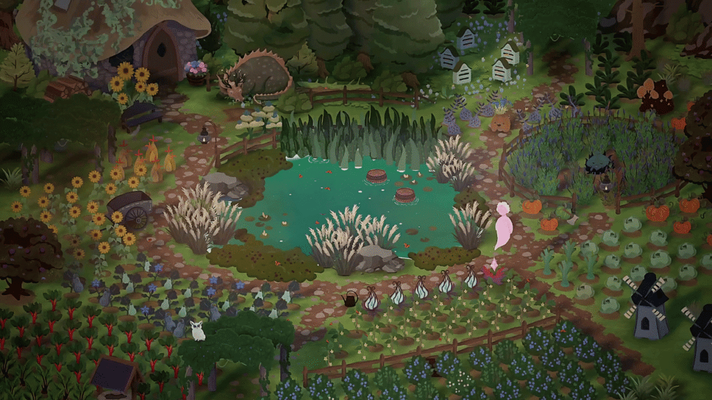 Songs of Glimmerwick Preview - A magical garden