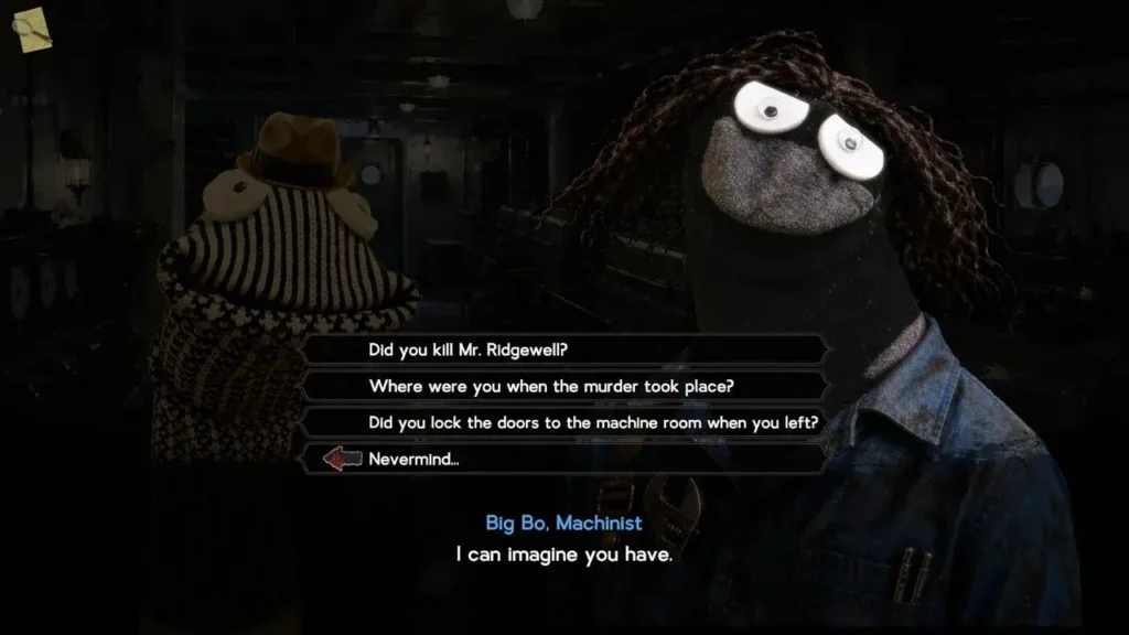 Sockpuppet Noir Review Dialogue